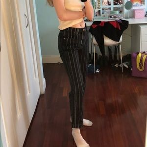 Reformation Pinstripe Jeans